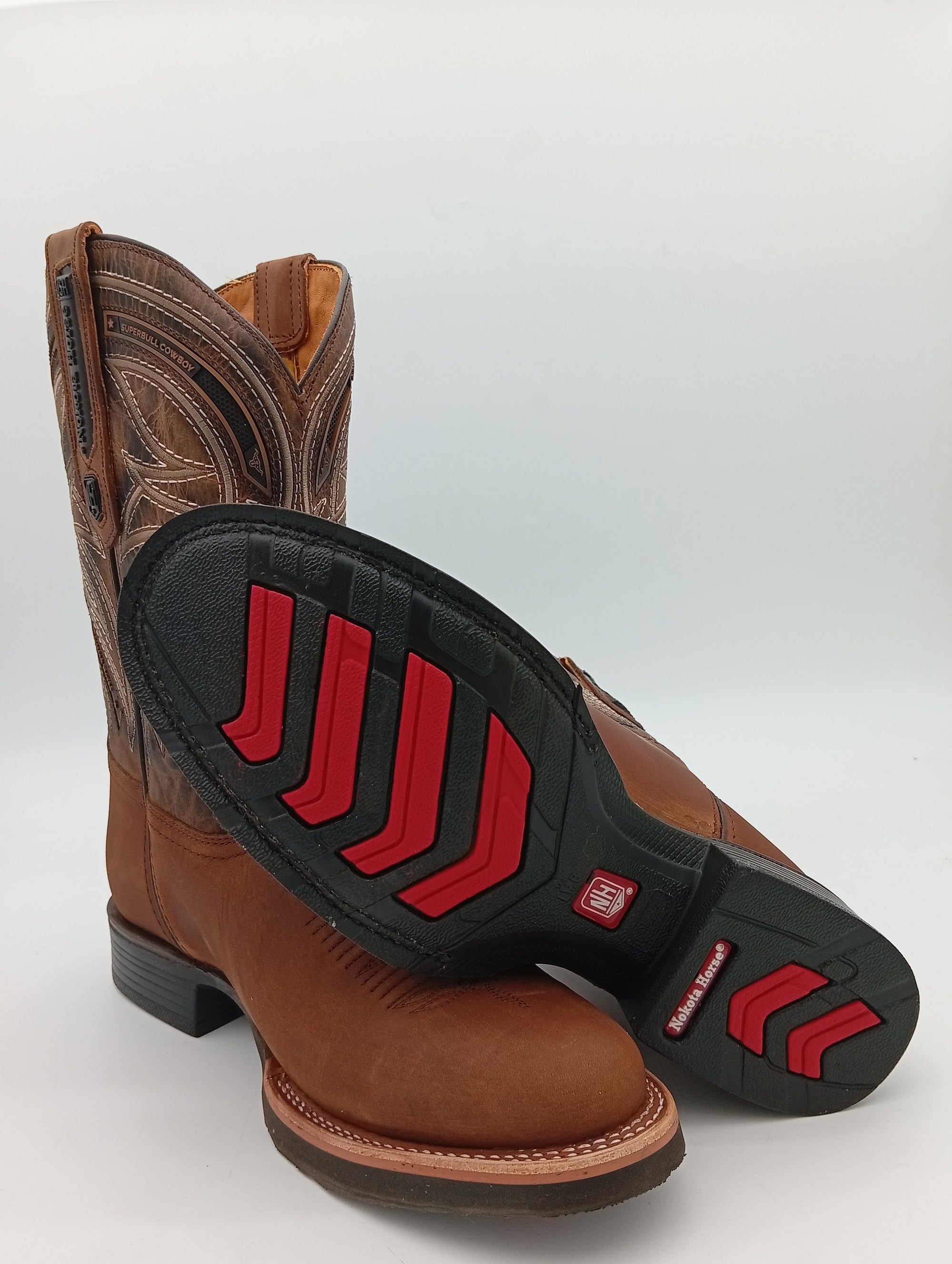 BOTA NOKOTA HORSE OVAL CRAZY MIEL SUELA DE HULE CABALLERO