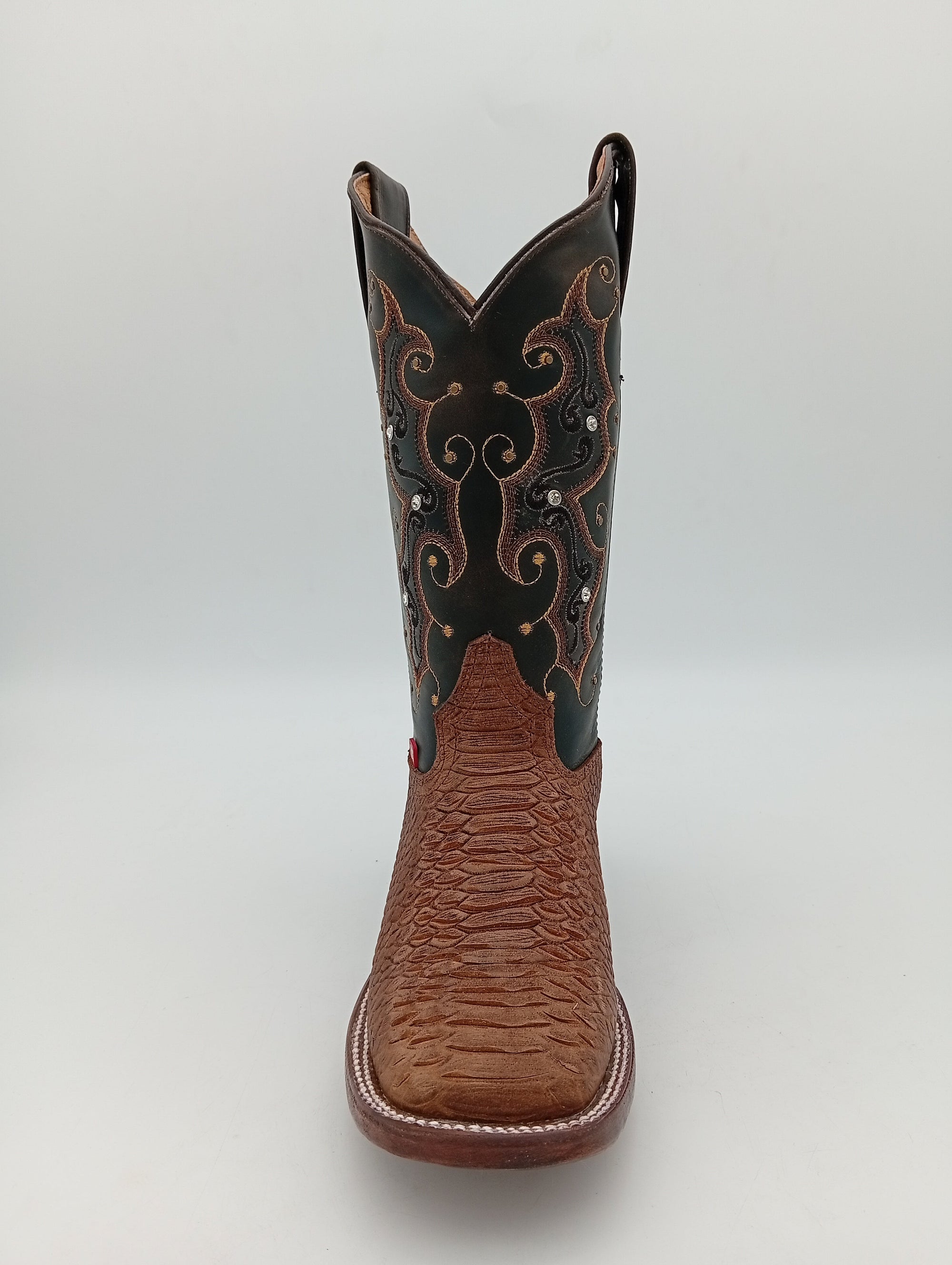 BOTA BIG BULL BD PITHON OESTE MIEL SUELA DE CUERO DAMA
